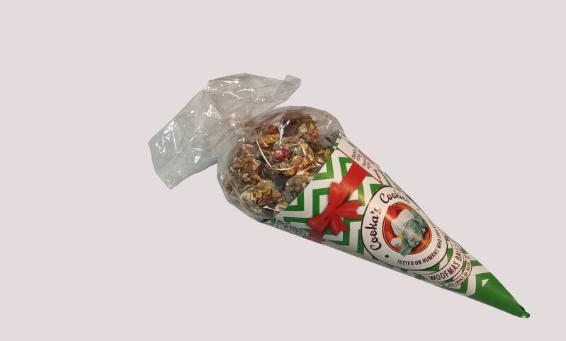 Cornet de friandises de Noël poulet et thon