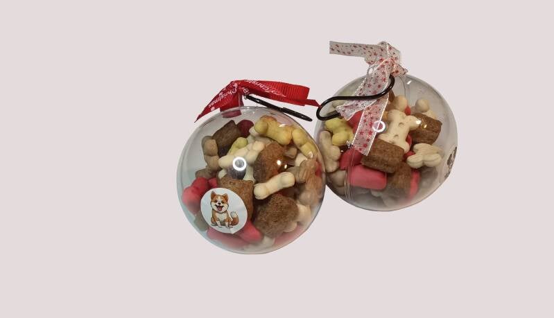 Boule de friandises de Noël à suspendre