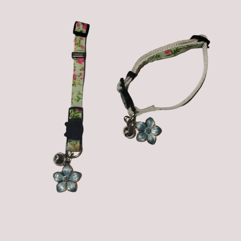 Collier pour chat anti étranglement à motif fleur, vue 3