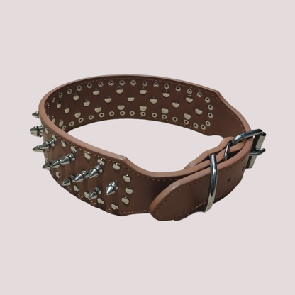 Collier à clou pour chien en cuir synthétique, vue 1