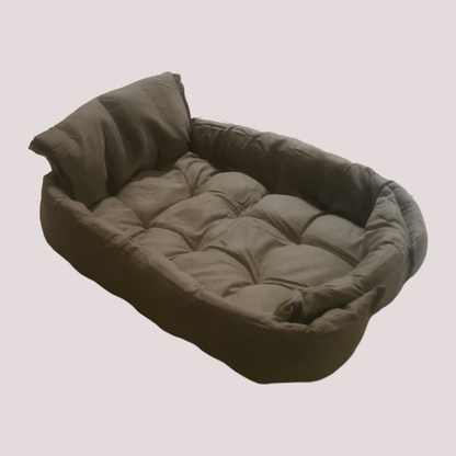 Coussin pour chien modulable, trois positions, Gris foncé