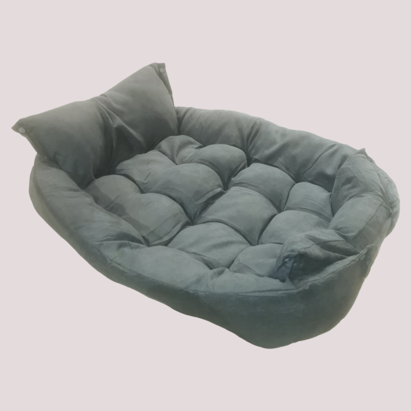 Coussin pour chien modulable, trois positions, Gris