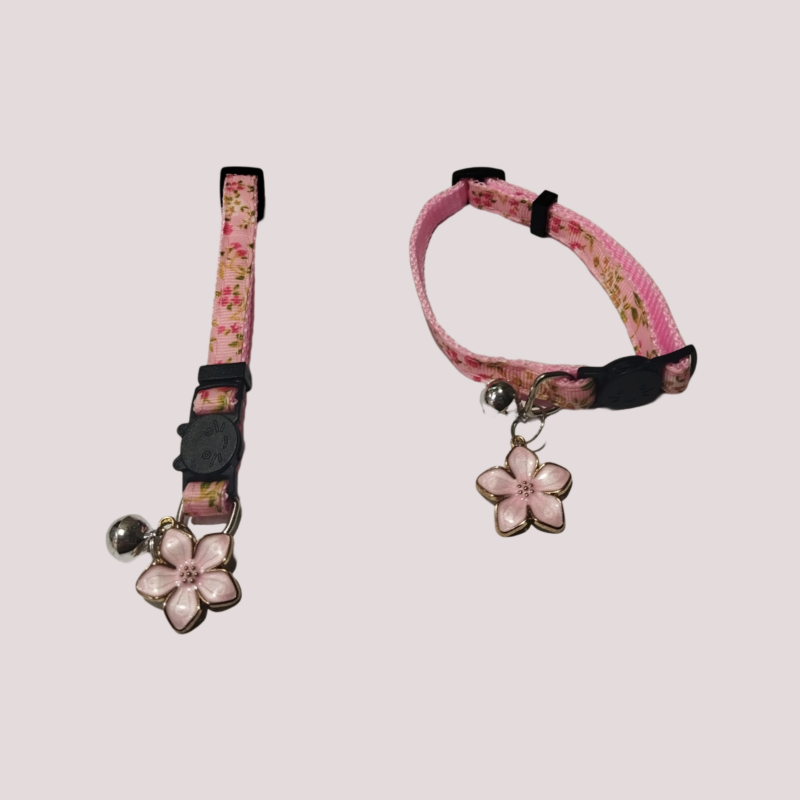 Collier pour chat anti étranglement à motif fleur, vue 5