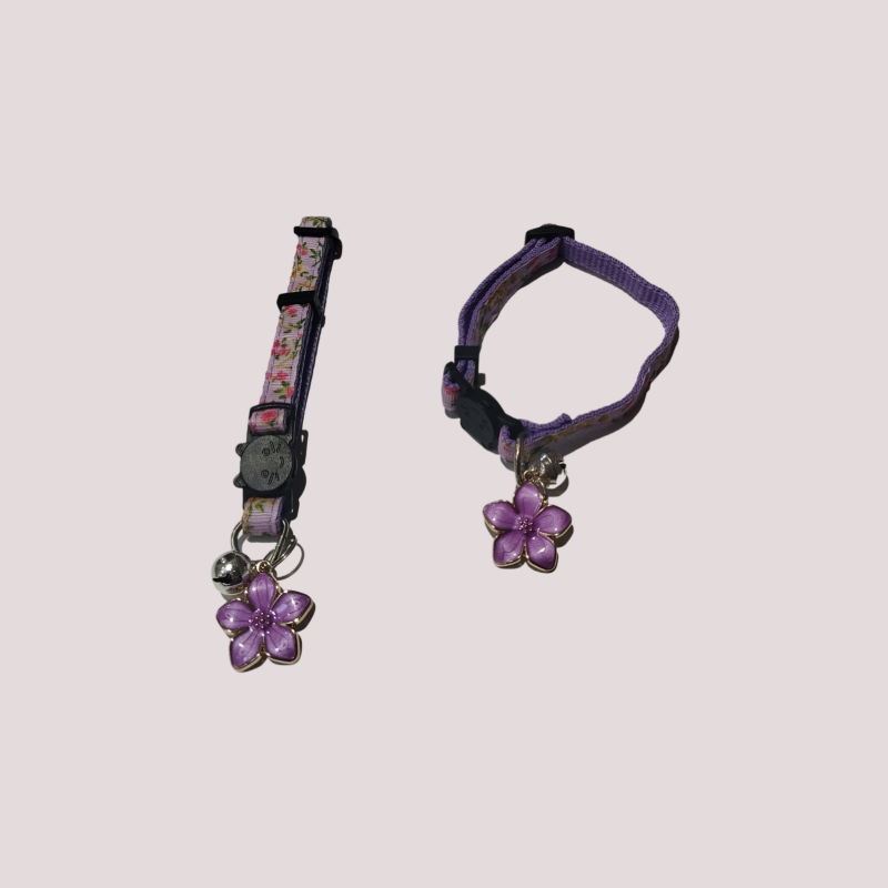 Collier pour chat anti étranglement à motif fleur, vue 4