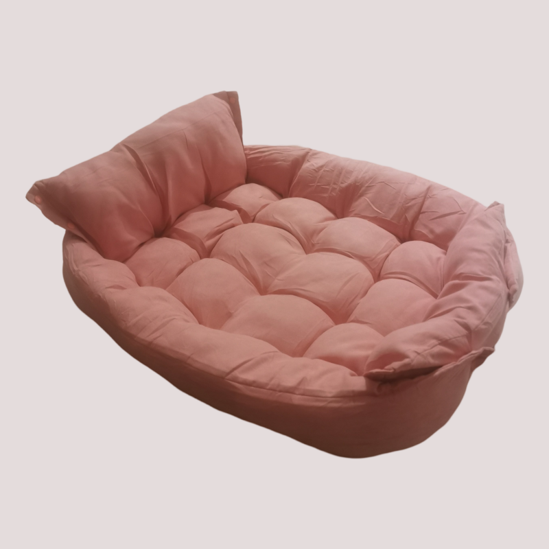Coussin pour chien modulable, trois positions, Saumon