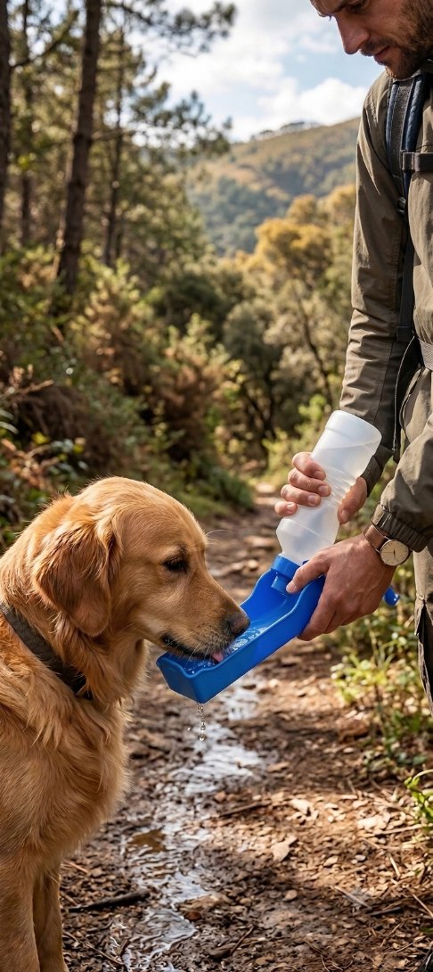 gourdes d'eau pour chien